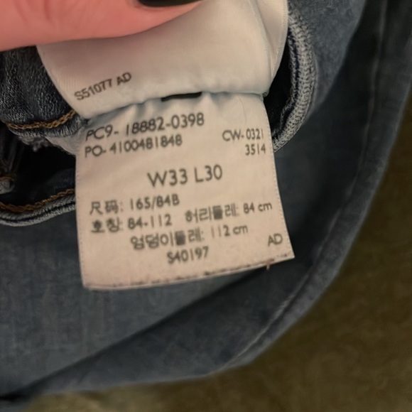 High rise skinny Levi’s sz 33/30 - Picture 3 of 4